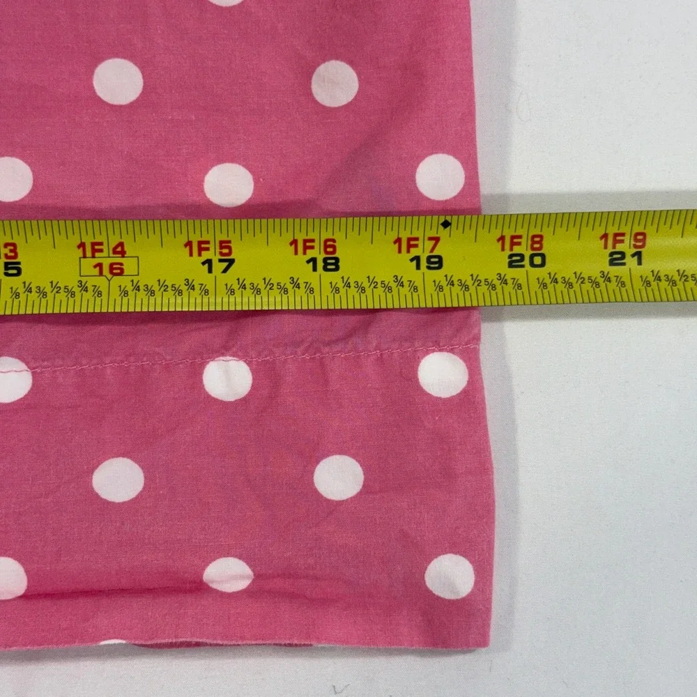 PBteen Pillowcase 100% Cotton Polka Dot Pink White Standard Made in USA 2006